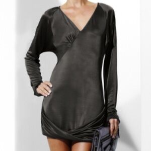 BCBG Twisted Hem Long Dolman 
Back Keyhole